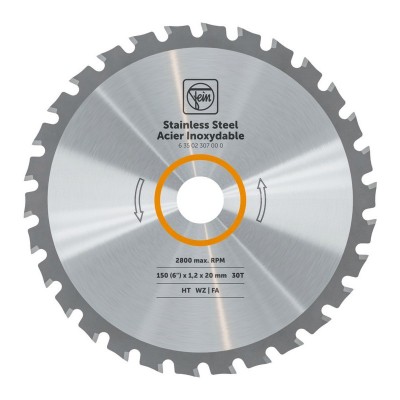 Disco de Sierra FEIN para Acero Inoxidable – 150 mm Corte en Seco