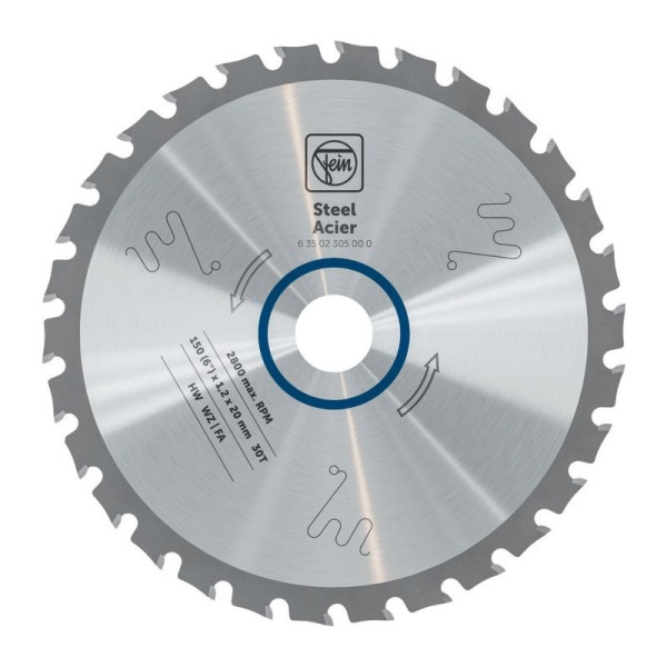 Disco de Sierra FEIN para Acero 150 mm – Corte en Seco