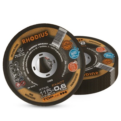 Disco Corte RHODIUS XTK6 EXACT Ø125x0,6 mm (Caja 50 uds.)