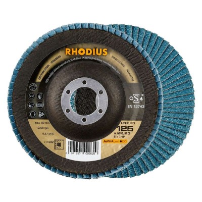 Disco Láminas RHODIUS LSZ F3 Ø125 mm Grano 40 Caja 10 und
